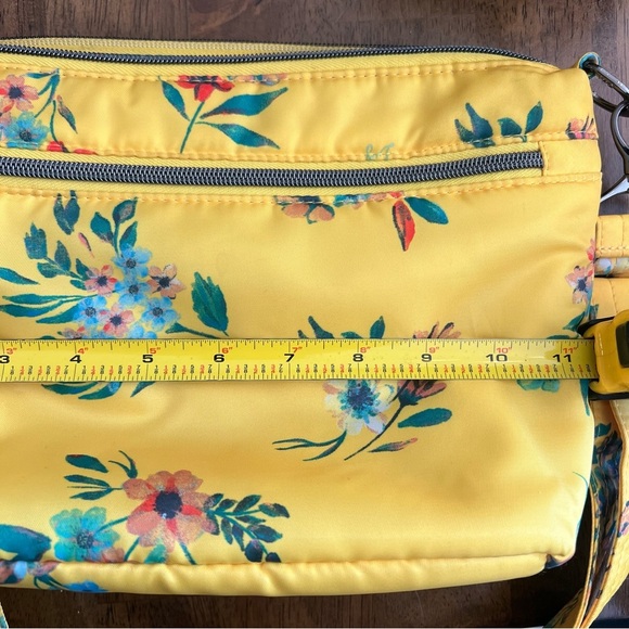 Lug RFID Quilted Crossbody Strap Flare 2 in Bouquet Yellow - Picture 8 of 9